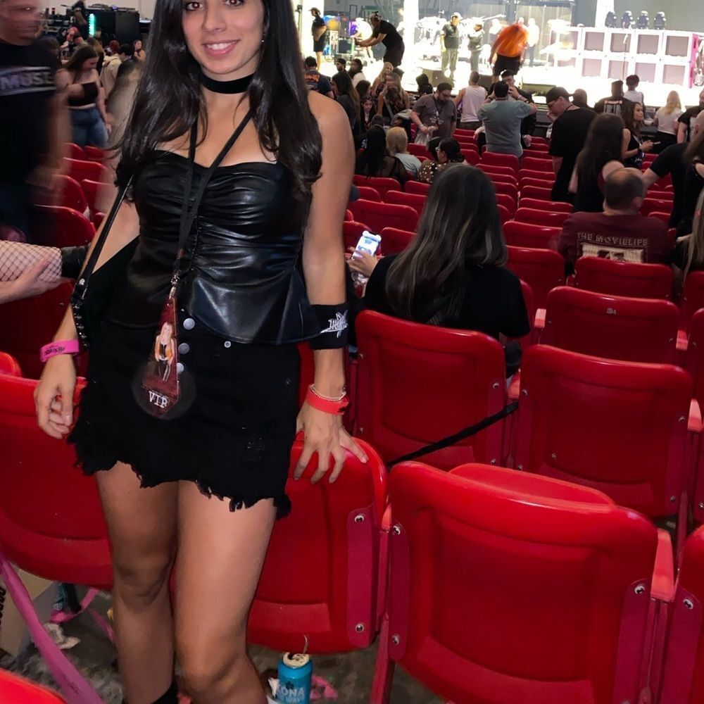 A.L.C Leather Black Top Lauryn II Top - Picture 9 of 9